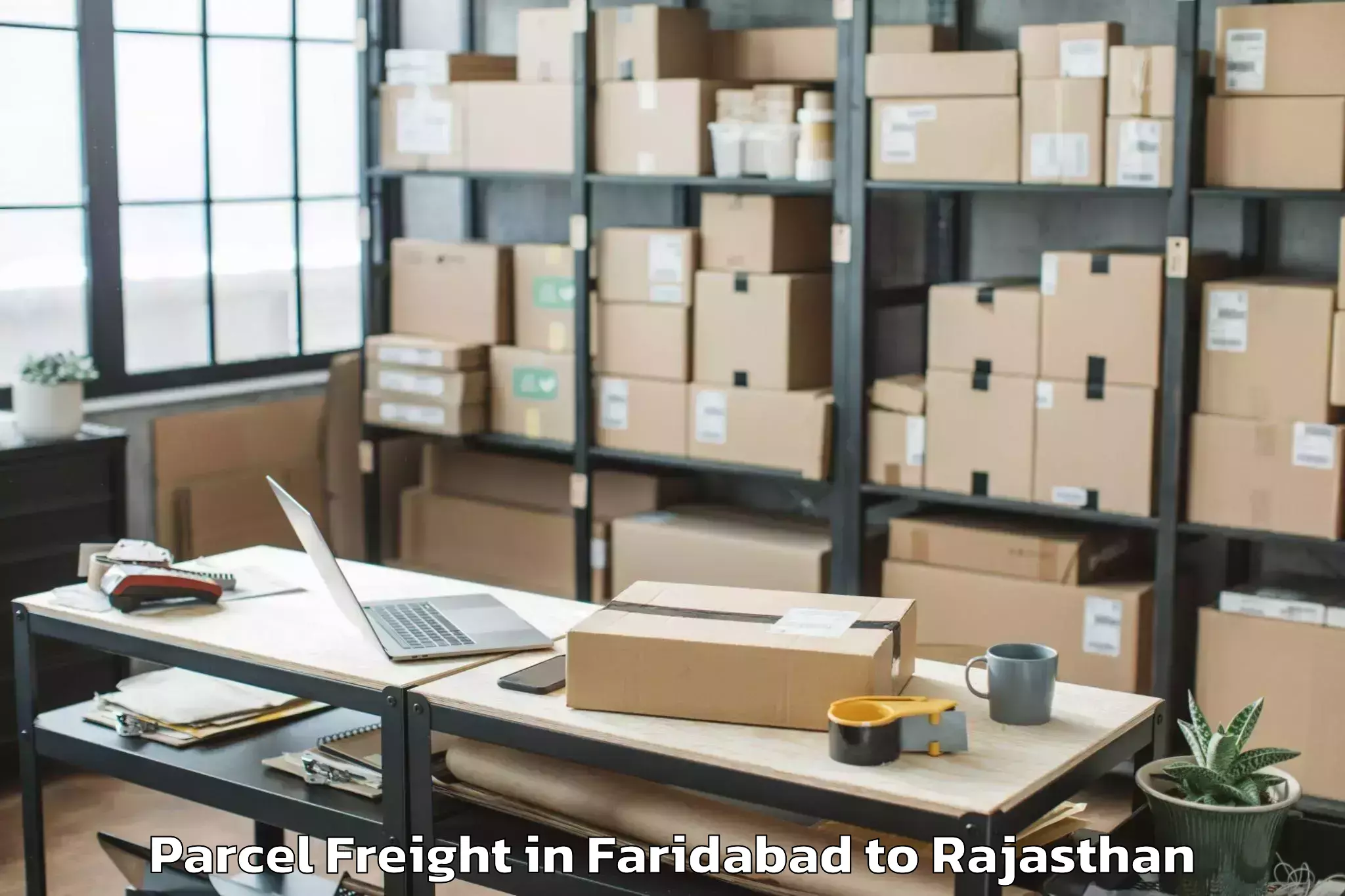 Efficient Faridabad to Shrimadhopur Parcel Freight